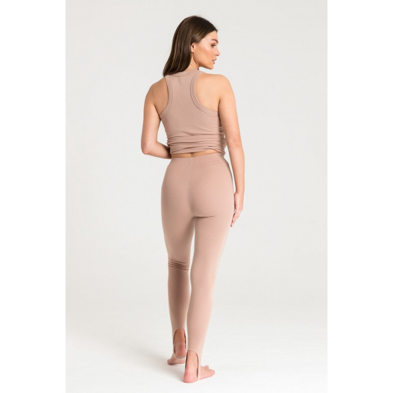 LA088 Leggings with heels - mocha