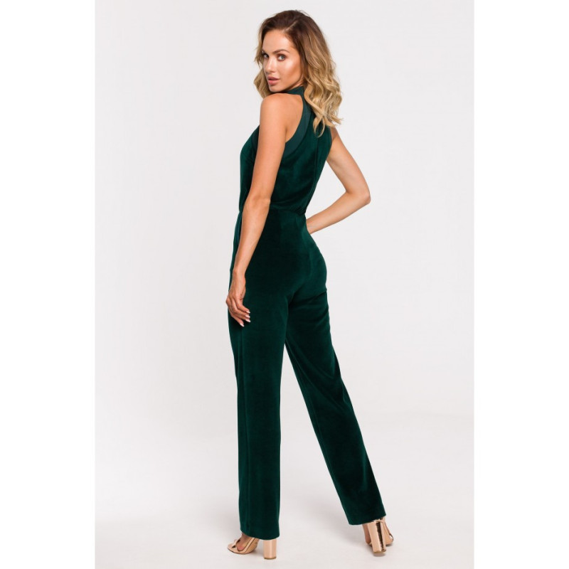 M642 Velour jumpsuit - green