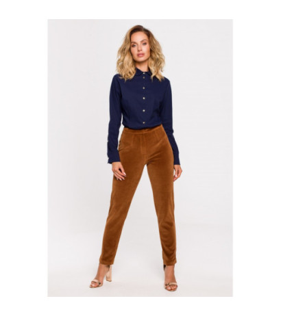 M644 Velour pants - cognac