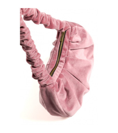 M657 Velour shoulder bag - dirty pink