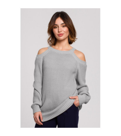 BK069 Sweater with arm cutouts - gray