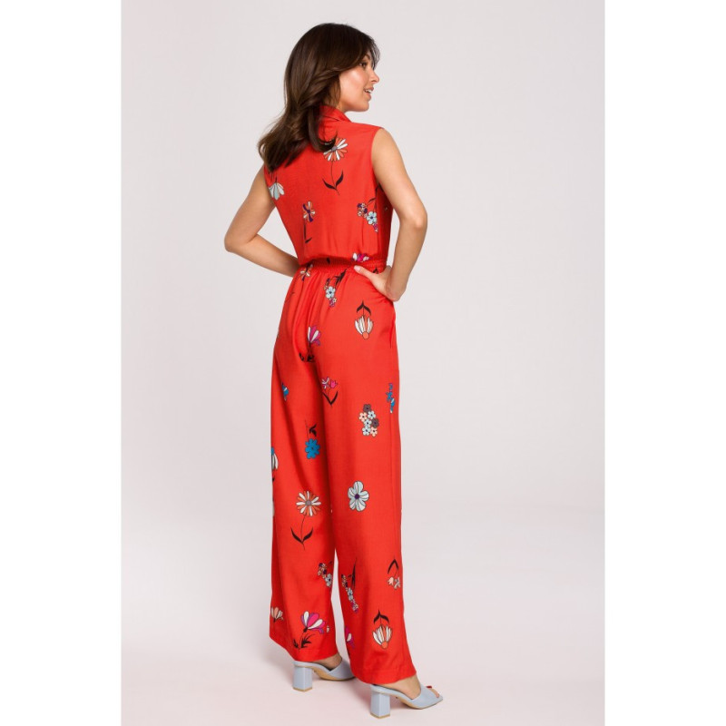 B229 Printed viscose jumpsuit - model 2