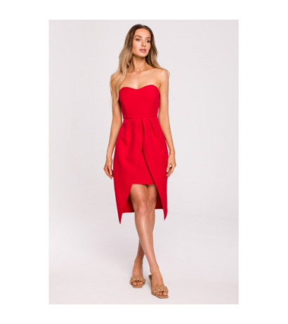 M666 Layered corset dress - red