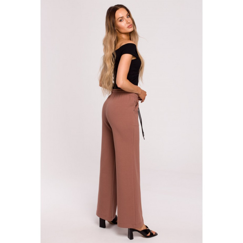 M675 Sweatpants with wide legs - chocolate