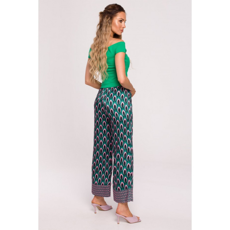 M677 Printed culotte pants - model 1