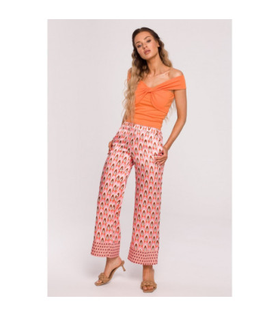 M677 Printed culotte pants - model 2