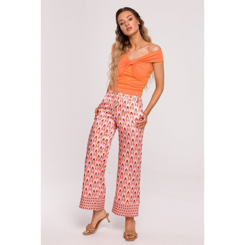 M677 Printed culotte pants - model 2