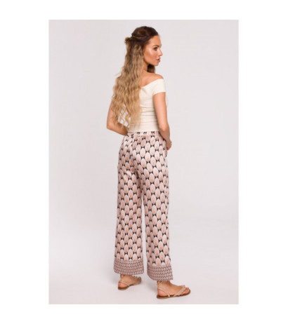 M677 Printed culotte pants - model 3