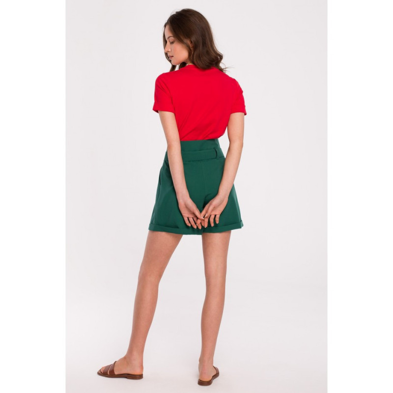 K126 High-waisted shorts - green