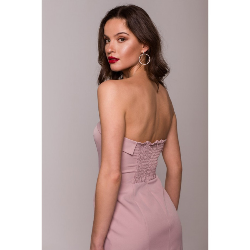 K131 Smooth corset dress - dirty pink