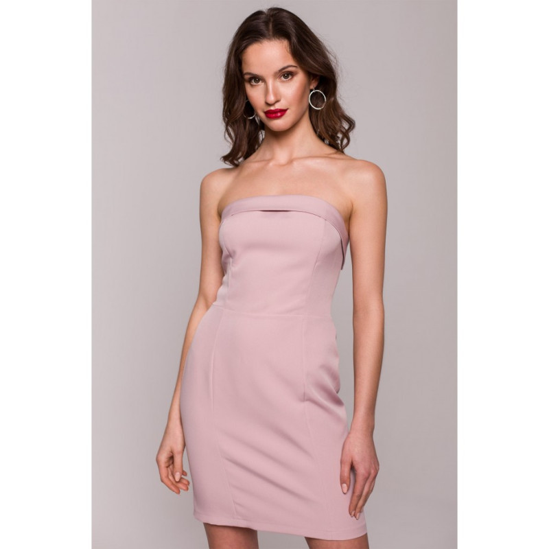 K131 Smooth corset dress - dirty pink