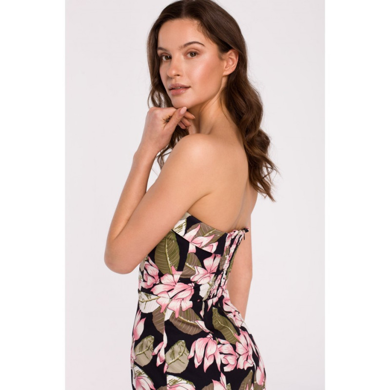 K132 Printed corset dress - model 3