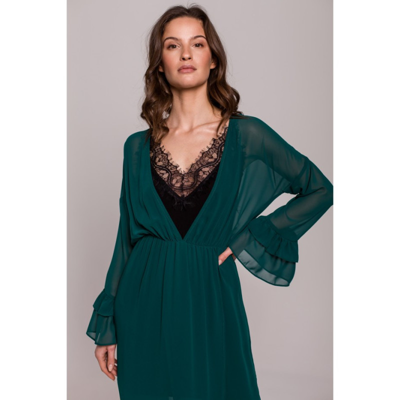 K136 Chiffon maxi dress - green