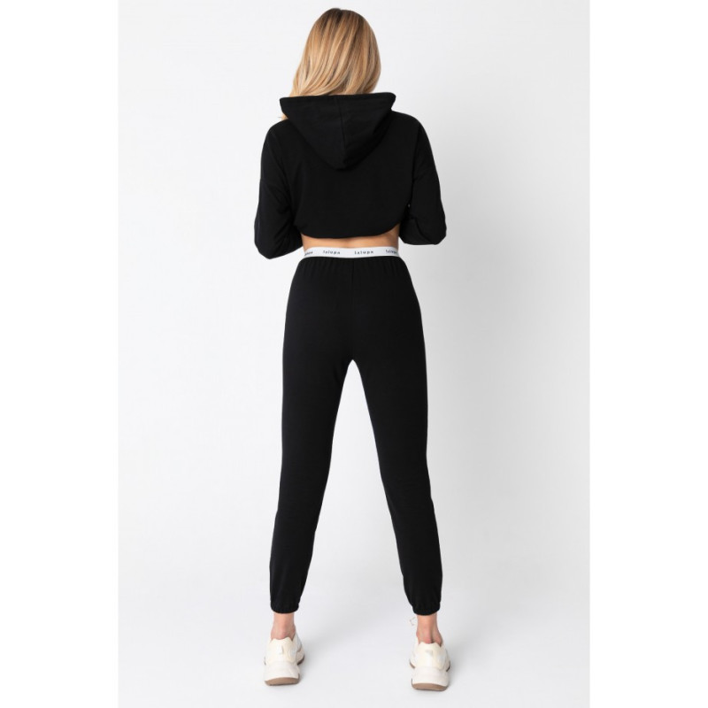 LA102 Joggers pants with logoed elastic - black