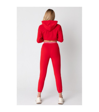 LA102 Joggers pants with logoed elastic - red