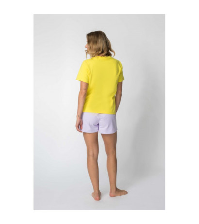 LA109 T-shirt with "LALUPA sea life" inscription - yellow