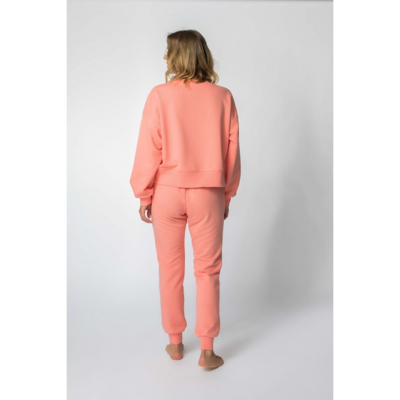 LA111 Ribbed sweatshirt - coral