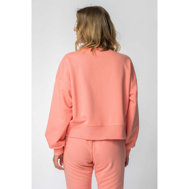 LA111 Ribbed sweatshirt - coral