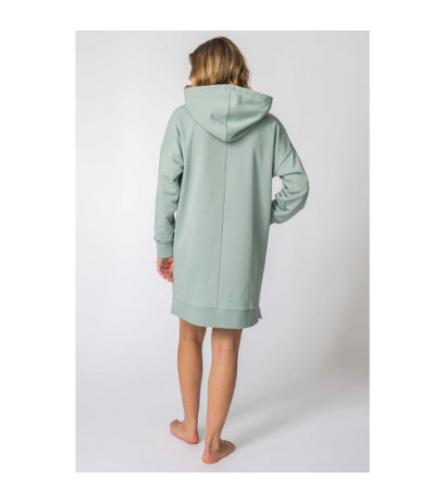 LA113 Dress with hood and kangaroo pocket - mint