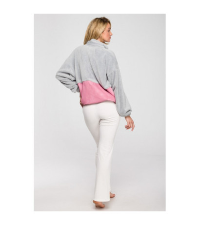 LA114 Plush sweatshirt with velcro pocket - model 2