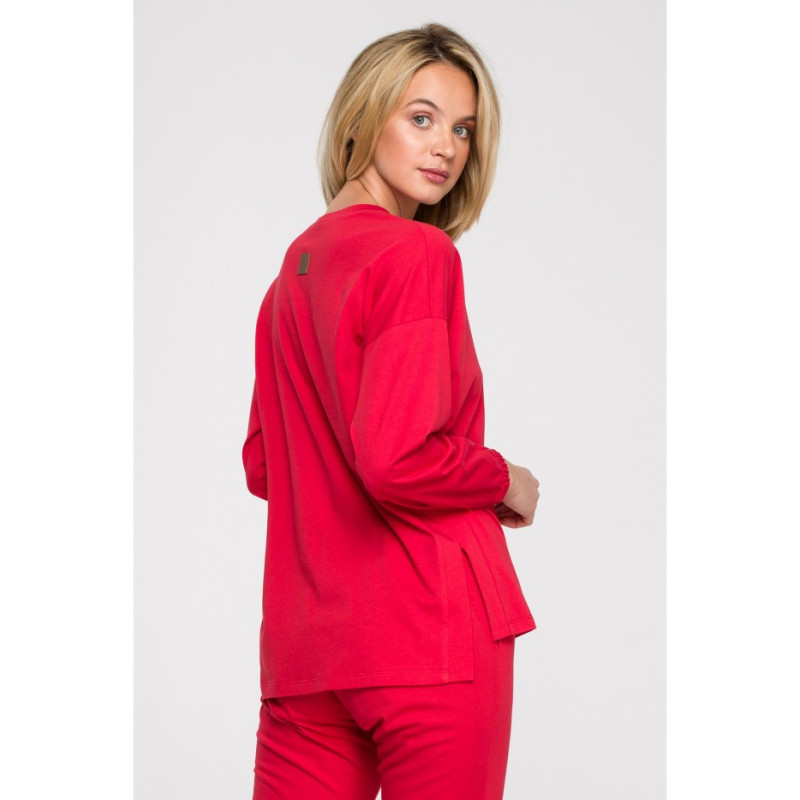 LA122 Long-sleeved blouse - red