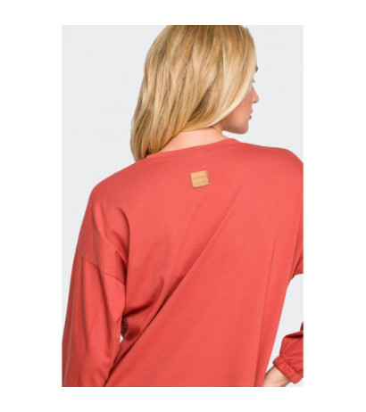 LA122 Long sleeve sleep blouse - carmine