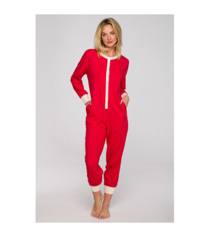 LA124 Long sleepsuit - red