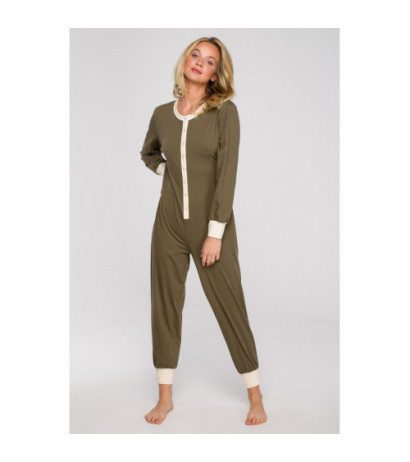 LA124 Long sleepsuit - khaki