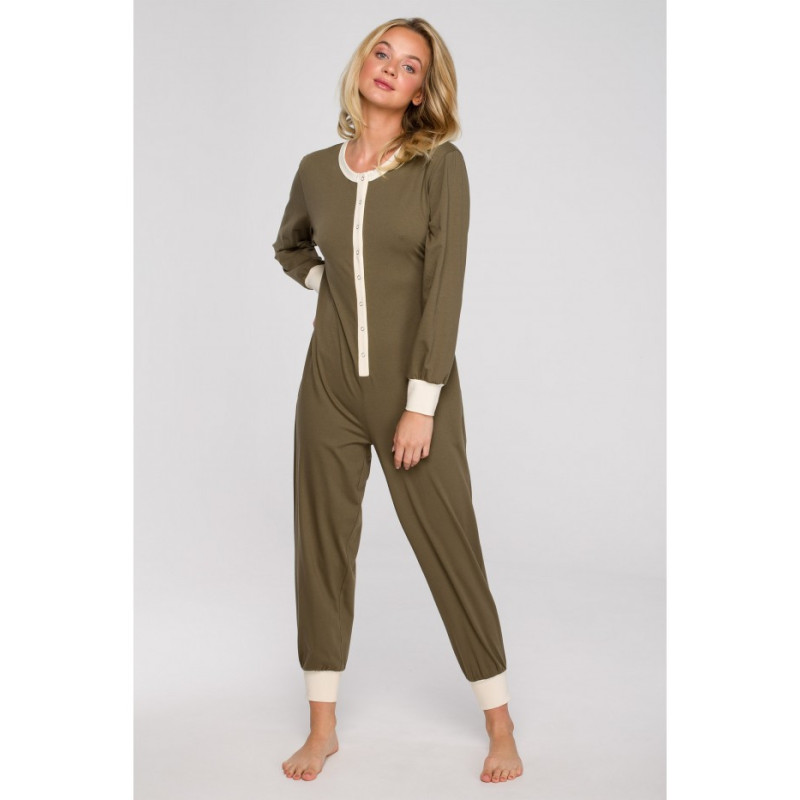 LA124 Long sleepsuit - khaki