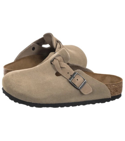 Birkenstock Boston Braided Taupe 1026667 (BK286-a) Moteriški batai/šlepetės