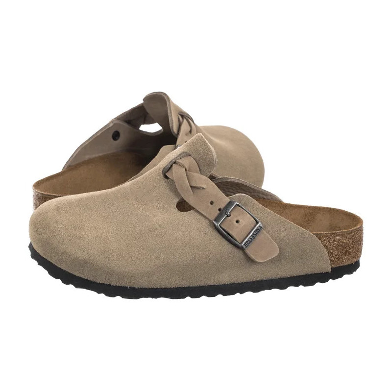 Birkenstock Boston Braided Taupe 1026667 (BK286-a) Moteriški batai/šlepetės