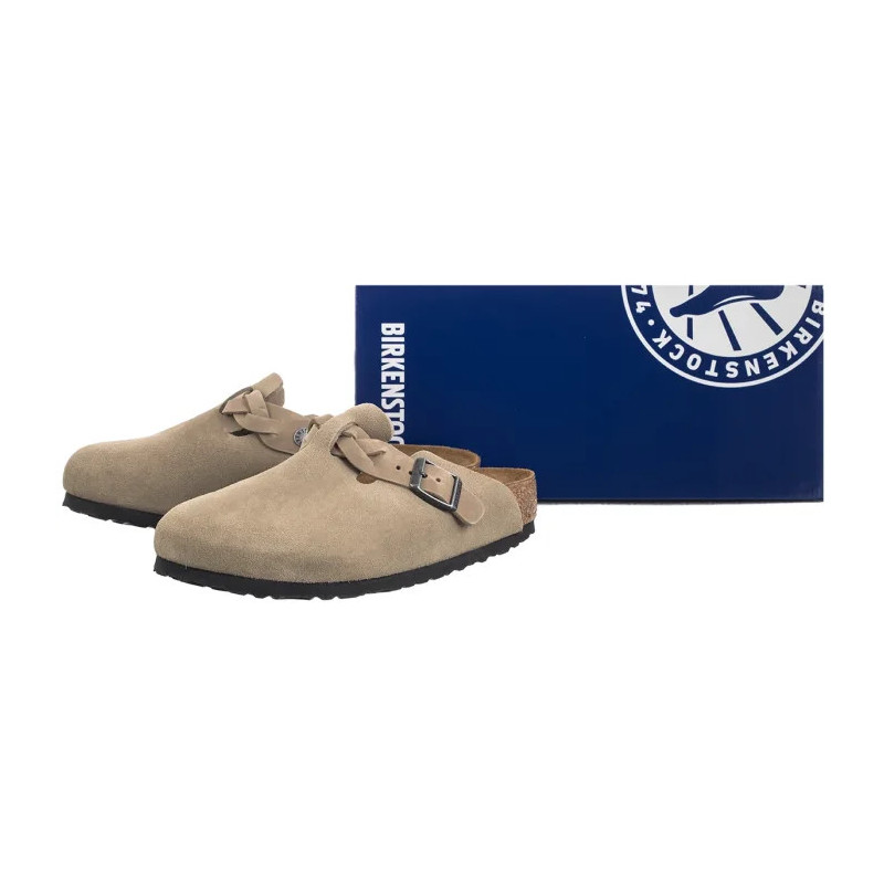 Birkenstock Boston Braided Taupe 1026667 (BK286-a) Moteriški batai/šlepetės