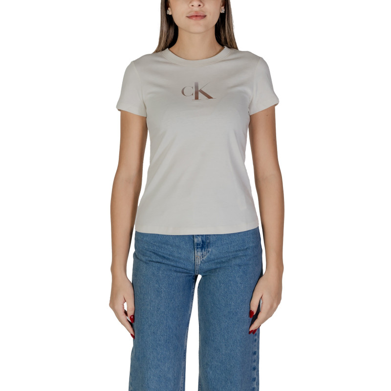 Calvin Klein Jeans Marškinėliai J20J224982 Beige