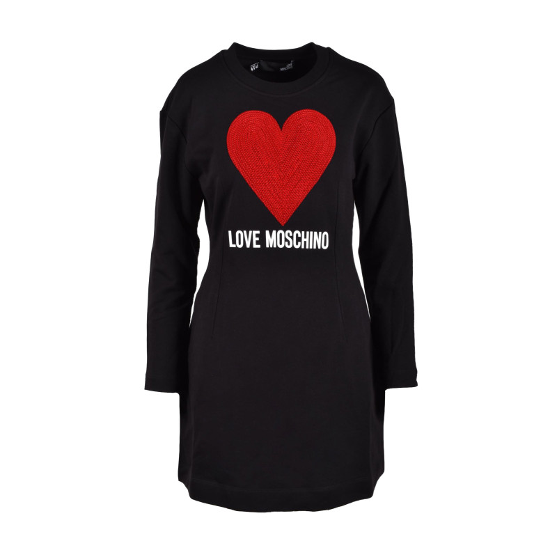 Love Moschino Kleit LOVADODAAF1ST0708846 0105 Black