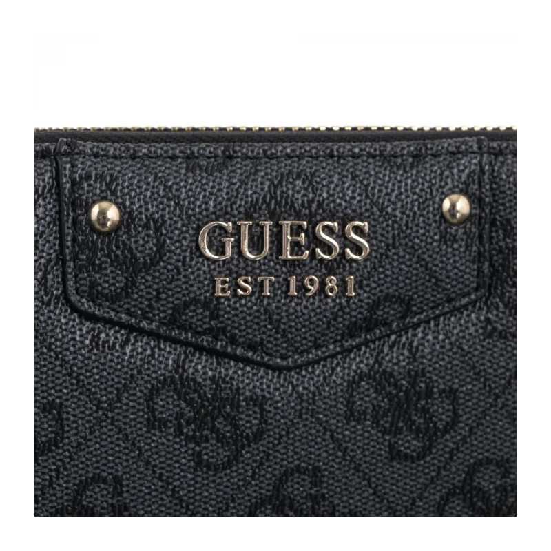 Guess Eco Brenton Slg Lrg Zip Around SWBG83 90146 Coal Logo (GU698-b) handbag