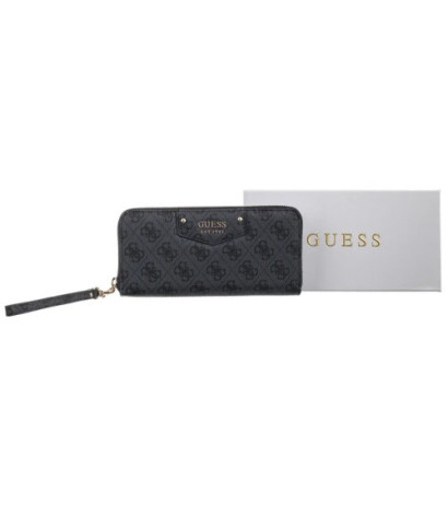 Guess Eco Brenton Slg Lrg Zip Around SWBG83 90146 Coal Logo (GU698-b) käekott