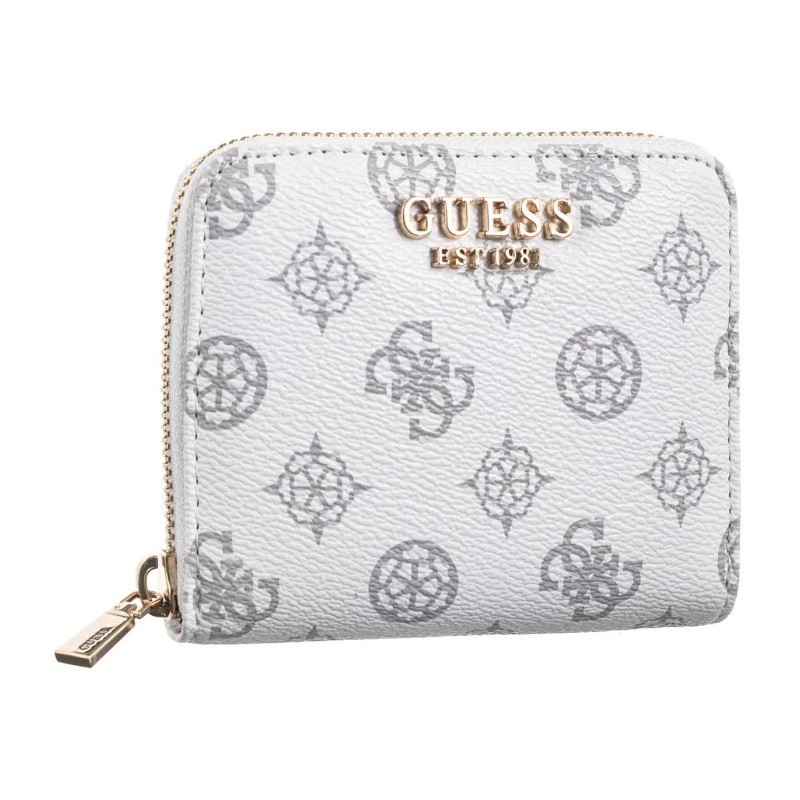 Guess Laurel Slg Small Zip Around SWPG85 00137 White Logo (GU656-c) handbag