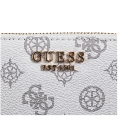 Guess Laurel Slg Small Zip Around SWPG85 00137 White Logo (GU656-c) handbag