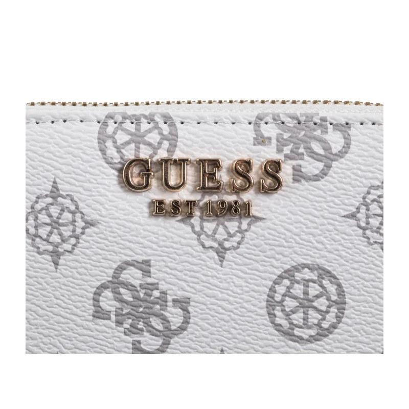 Guess Laurel Slg Small Zip Around SWPG85 00137 White Logo (GU656-c) handbag