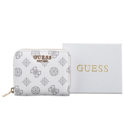 Guess Laurel Slg Small Zip Around SWPG85 00137 White Logo (GU656-c) handbag