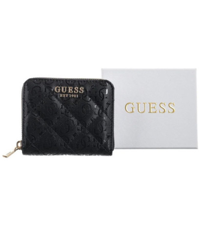 Guess Laurel Slg Small Zip Around SWGG85 00137 Black (GU703-a) rankinė