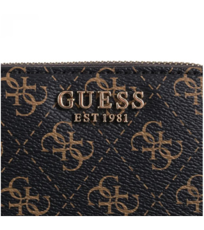 Guess Laurel Slg Small Zip Around SWQE85 00137 Brown Logo (GU704-a) rokassoma