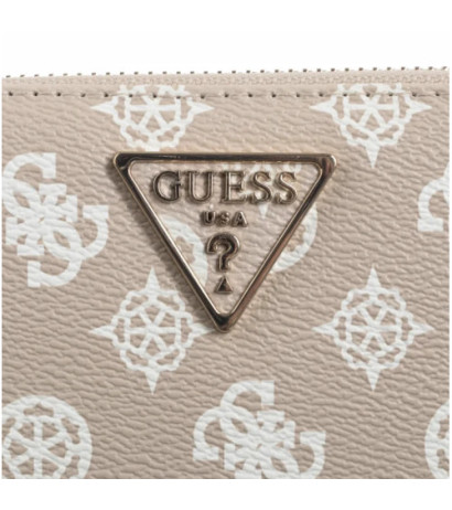 Guess Laurel Slg Medium Zip Around SWPG85 00140 Sand Logo (GU705-a) rankinė