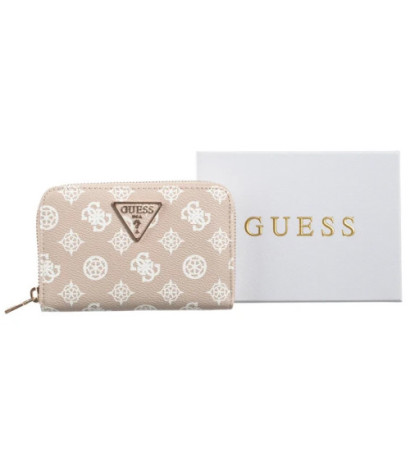 Guess Laurel Slg Medium Zip Around SWPG85 00140 Sand Logo (GU705-a) rankinė