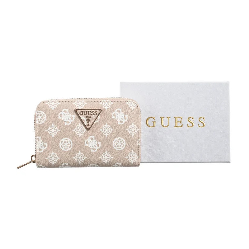 Guess Laurel Slg Medium Zip Around SWPG85 00140 Sand Logo (GU705-a) rankinė