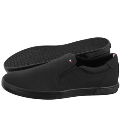 Tommy Hilfiger Iconic Slip On Sneaker FM0FM00597-0GK Triple Black (TH225-c) tossud