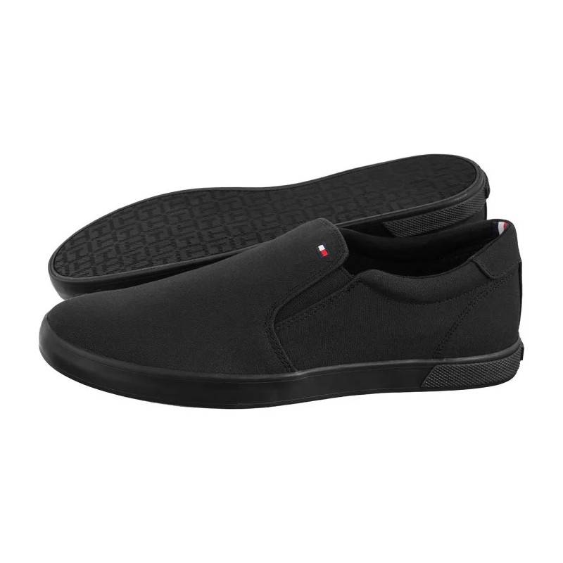 Tommy Hilfiger Iconic Slip On Sneaker FM0FM00597-0GK Triple Black (TH225-c) čības