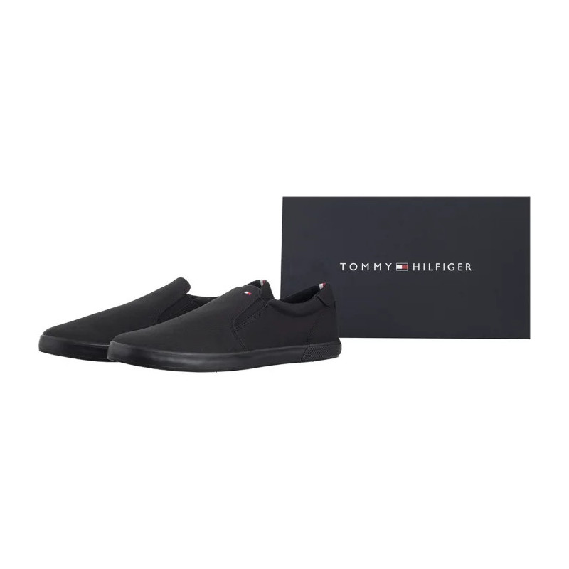 Tommy Hilfiger Iconic Slip On Sneaker FM0FM00597-0GK Triple Black (TH225-c) čības