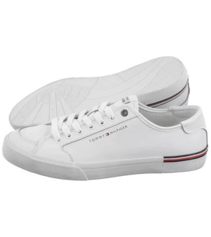 Tommy Hilfiger Core Corporate Vulc Leather White FM0FM05399 YBS (TH1255-a) tossud