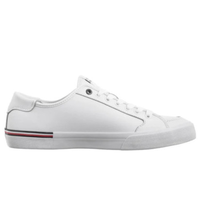 Tommy Hilfiger Core Corporate Vulc Leather White FM0FM05399 YBS (TH1255-a) sportiniai bateliai 